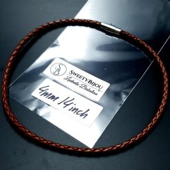 Brown Leather Cord, 14inches/35cm #20167