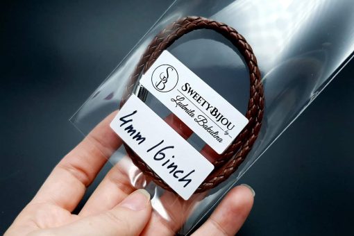 Brown Leather Cord, 16inches/40cm #20173