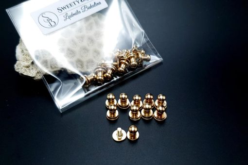 Gold Closers Screw Nail Rivet, 10pcs #20129