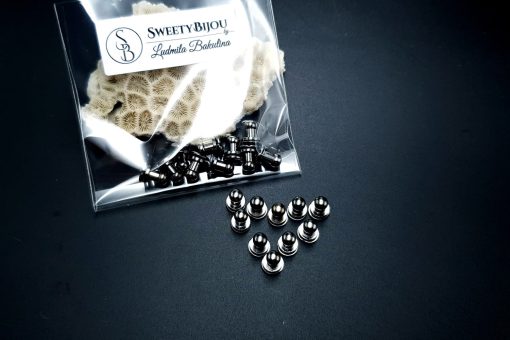 Gun Metal Black Closers Screw Nail Rivet, 10pcs #20127