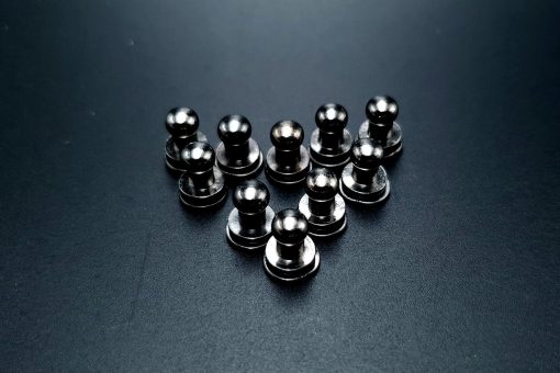 Gun Metal Black Closers Screw Nail Rivet, 10pcs #20134