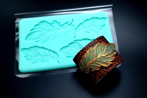 Handmade Silicone Feather Mold #1 (175x105mm) #20256