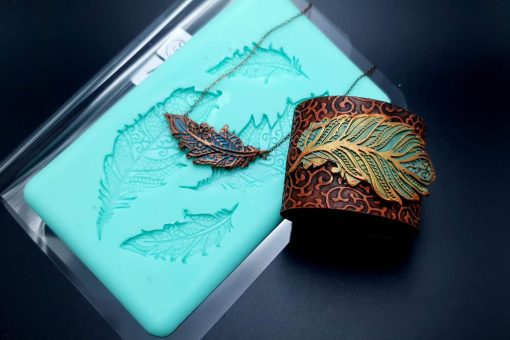 Handmade Silicone Feather Mold #2 (175x105mm) #20253