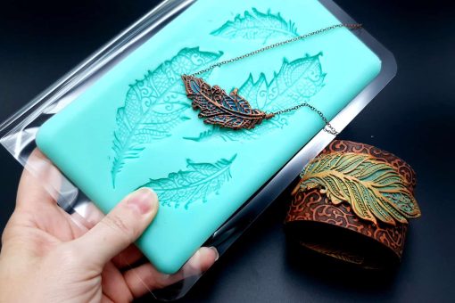 Handmade Silicone Feather Mold #2 (175x105mm) #20260