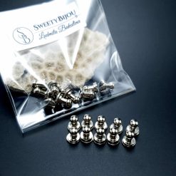 Silver Closers Screw Nail Rivet, 10pcs #20122