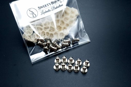 Silver Closers Screw Nail Rivet, 10pcs #20125