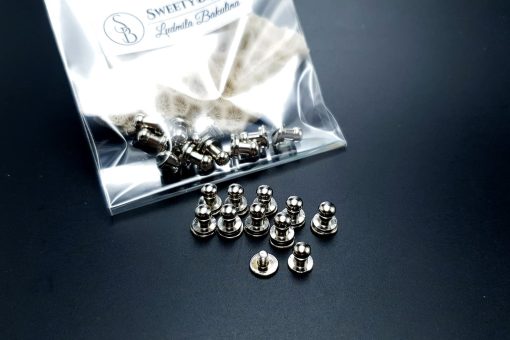 Silver Closers Screw Nail Rivet, 10pcs #20147