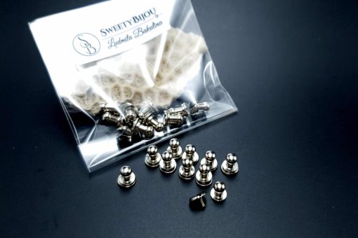 Silver Closers Screw Nail Rivet, 10pcs #20138