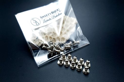 Silver Closers Screw Nail Rivet, 10pcs #20149