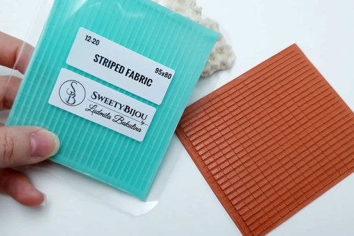 Striped Fabric, 95x80mm #20566