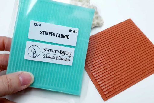 Striped Fabric, 95x80mm #20569