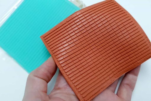 Striped Fabric, 95x80mm #20576