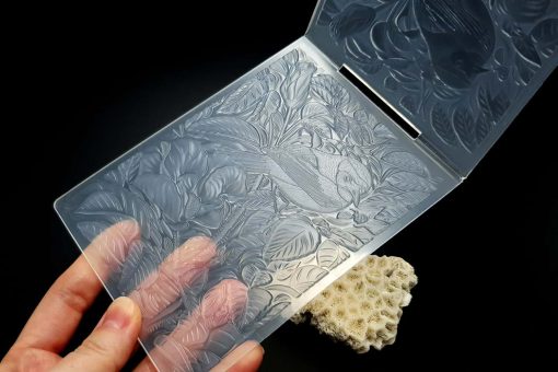 Tooled Leather Bird in the Forest #20723