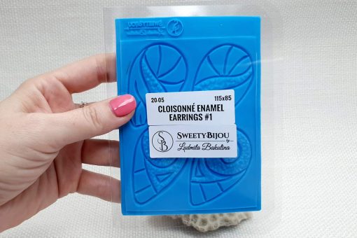 Cloisonne Enamel Earrings #1 #21380