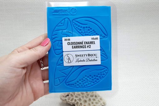 Cloisonne Enamel Earrings #2 #21387