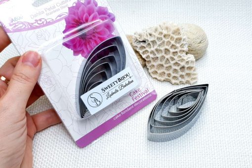 6-pcs Stainless steel dahlia flower petals cutters #22031