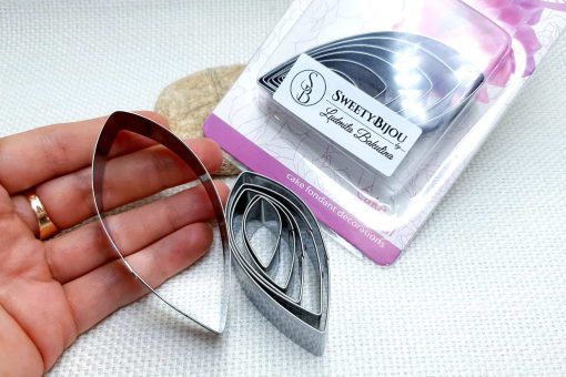 6-pcs Stainless steel dahlia flower petals cutters #22034