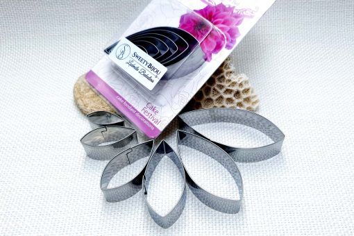 6-pcs Stainless steel dahlia flower petals cutters #22038