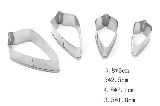 4-pcs Stainless steel shape cutters #22064