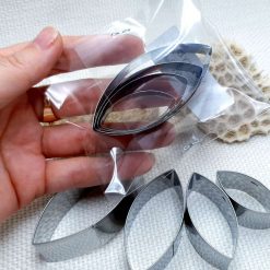 4-pcs Stainless steel petal-shapes cutters #22057