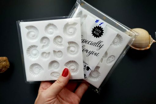 Square Medium Ammonites Mold #1 #21912