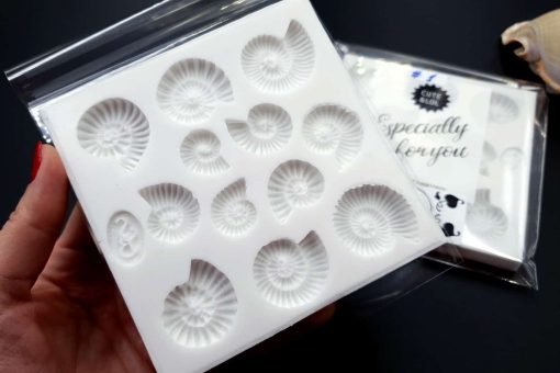 Square Medium Ammonites Mold #1 #21917