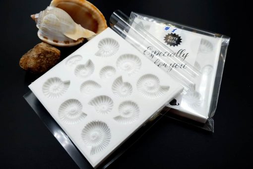 Square Medium Ammonites Mold #1 #21937