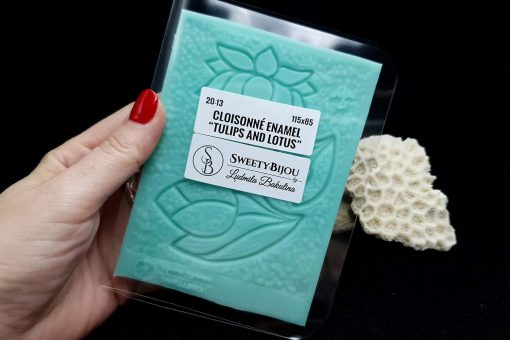 Cloisonne Enamel - Tulips and Lotuse #21823
