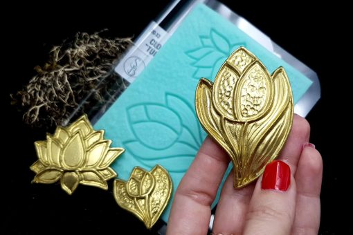 Cloisonne Enamel - Tulips and Lotuse #21848