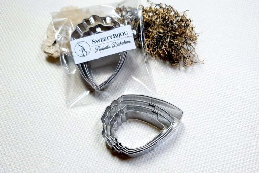 Peony Petal - 4 cutters for polymer clay #22374