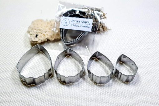 Peony Petal - 4 cutters for polymer clay #22378