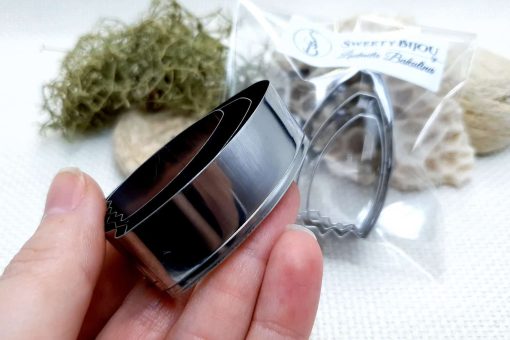 Set of 3 cutters for polymer clay "Petal" #22820