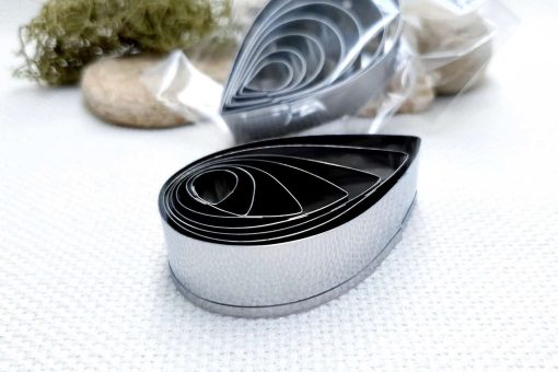 Set of 7 cutters for polymer clay "Tear Drop" #22825