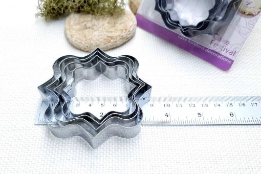 4 pcs Stainless Steel Square Shaped Cookie Cutters #22830
