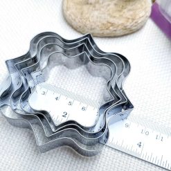 4 pcs Stainless Steel Square Shaped Cookie Cutters #22832