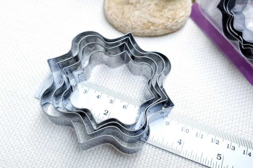 4 pcs Stainless Steel Square Shaped Cookie Cutters #22832