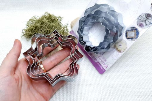 4 pcs Stainless Steel Square Shaped Cookie Cutters #22835