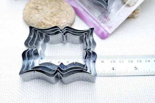4 pcs Stainless Steel Rectangle Cookie Cutters #22843
