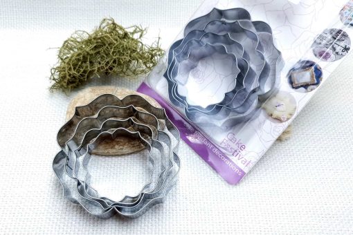 4 pcs Stainless Steel Round Shaped Cookie Cutters #22851