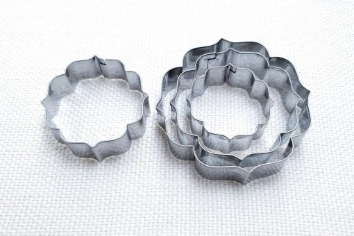 4 pcs Stainless Steel Round Shaped Cookie Cutters #22859