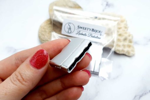 Silver Color Magnetic Clasps - 2 pairs #23270