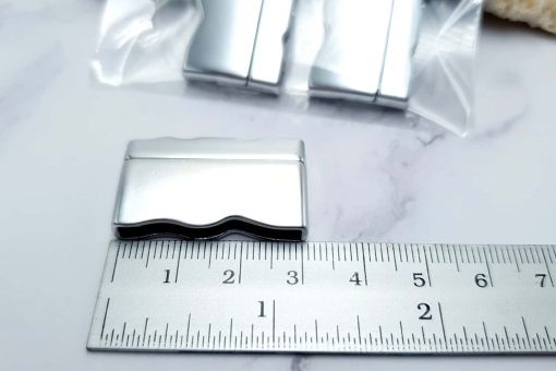 Silver Color Magnetic Clasps - 2 pairs #23276