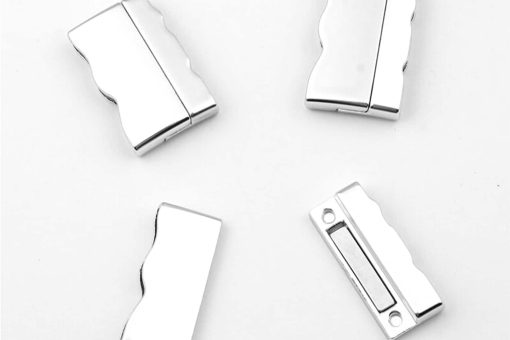 Silver Color Magnetic Clasps - 2 pairs #23288