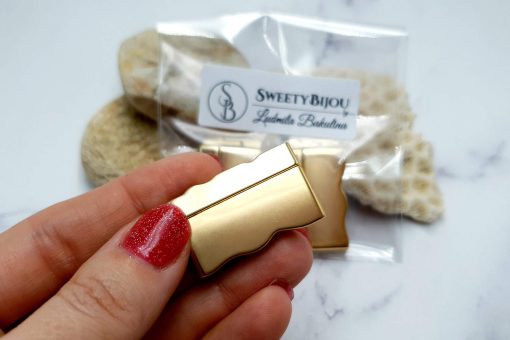 Golden Color Magnetic Clasps - 2 pairs #23277