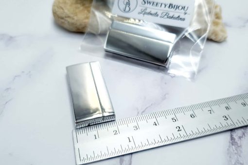 Silver Color Long Magnetic Clasps - 2 pairs #23297