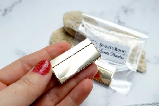 Golden Color Long Magnetic Clasps - 2 pairs #23304