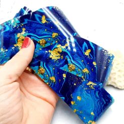 Deep blue weaves pattern, transfer foil pattern