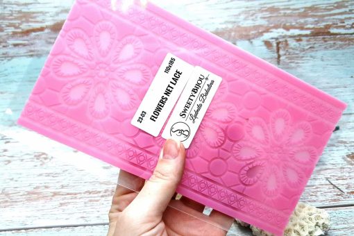 Large Flowers Net Lace - 130x190mm #23624