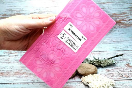 Large Flowers Net Lace - 130x190mm #23627