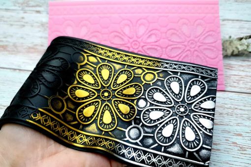 Large Flowers Net Lace - 130x190mm #23647